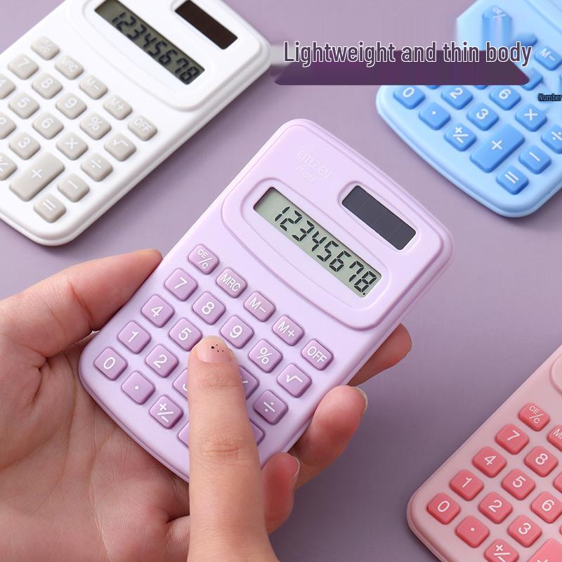 Cute Cartoon 8-Digit Mini Calculator for Students