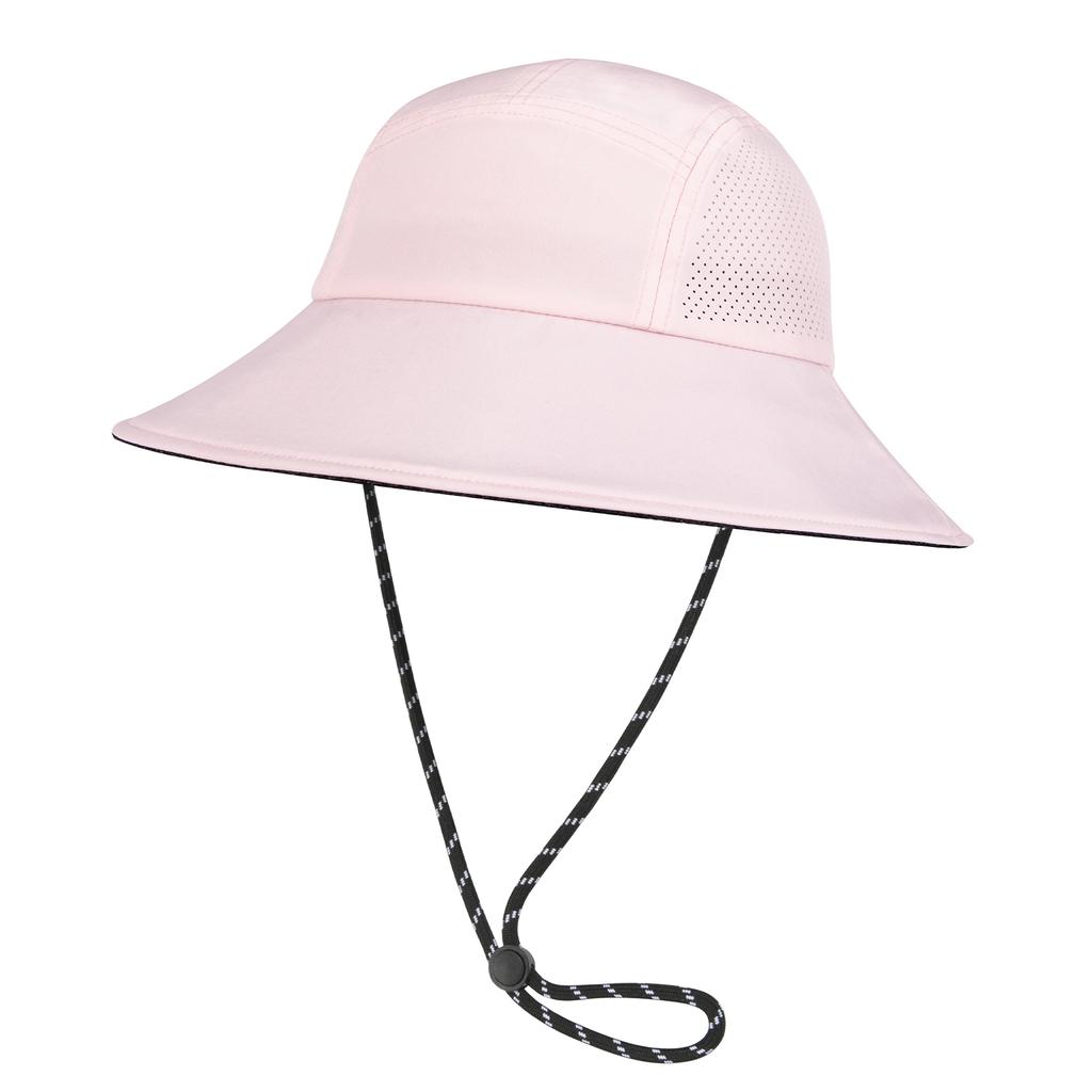 FEINION Leichter Damen-Sonnenhut Packbar Netz atmungsaktiv Breiter Rand Angler Strand Reisehut Outdoor Fischerhut