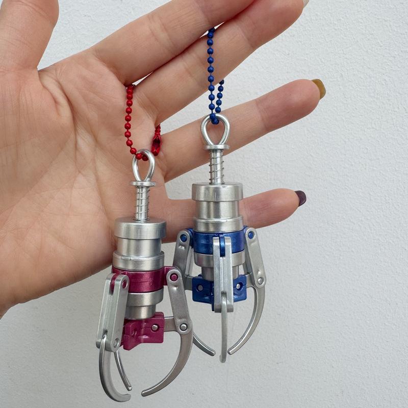 Claw Model Keychain Mini Doll Machine Claw Pendant Gripper Fingertip Decompression Tool Funny Stress Relief Toy Bag Hanging