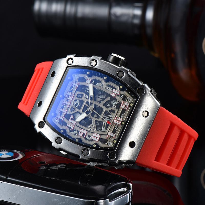 Barrel-Shaped Unisex Quartz Watch with Hollow Non-Mechanical Pointer and Single Calendar