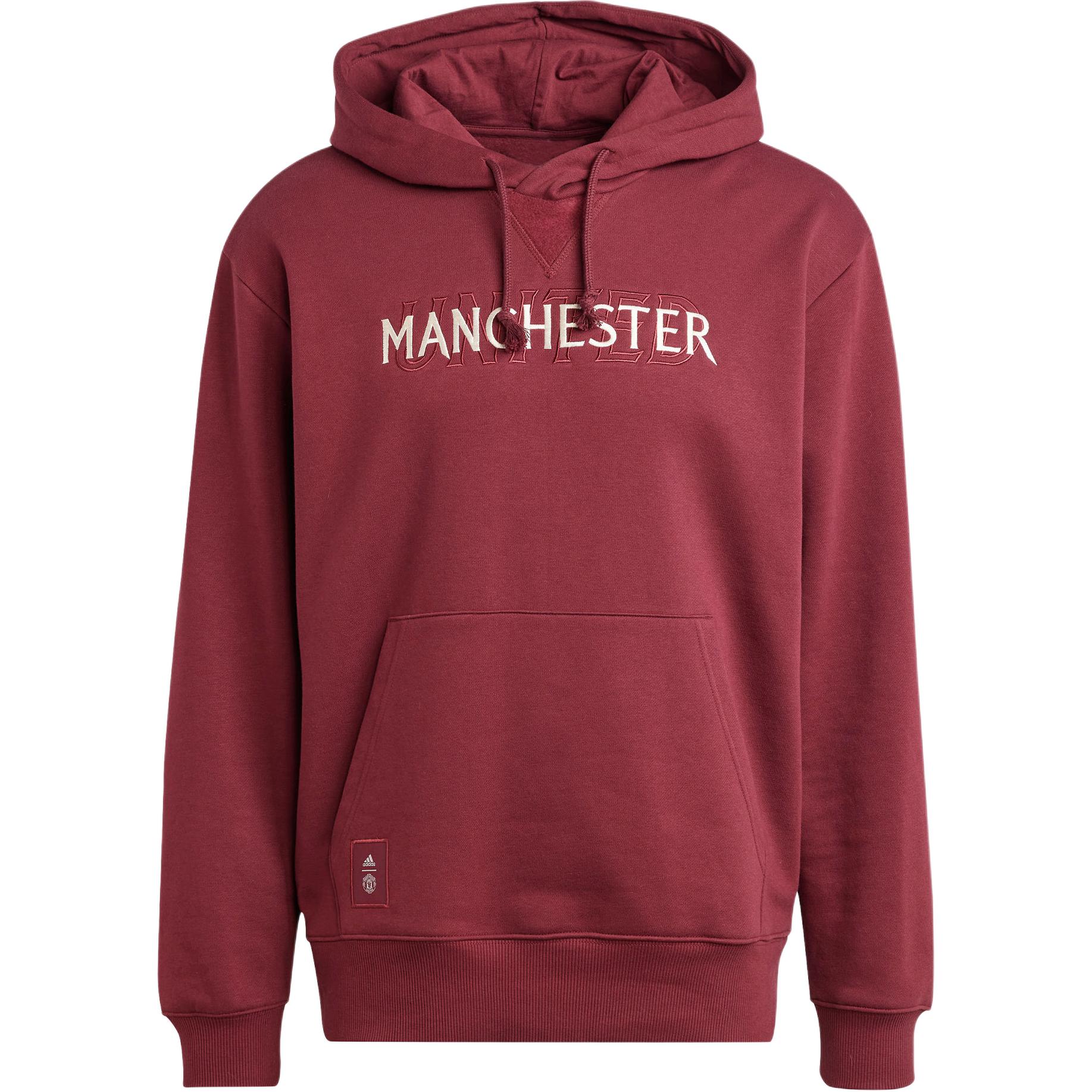 Adidas Manchester United SZN Hoodie Men Dark Red IT4174 S