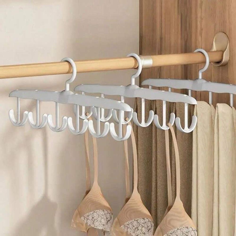 Multifunctional Clothes Hanger 360-degree Rotating Camisoles Hanger Clothes Hook Clothes Storage Stand Storage Hangers