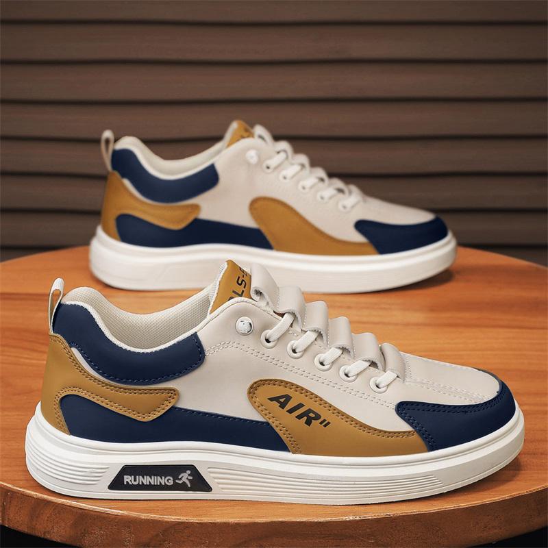 NKLSA Mens Shoes Summer Sneakers Casual Slip on Leather Loafers Luxury Designer Skateboard Outdoor Sports Platform Ankle Tennis