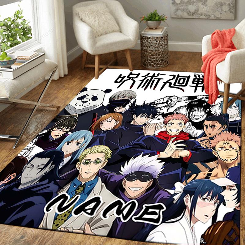 Custom 1Pc Jujutsu Kaisen Magic Battle Rug Office Carpet Indoor Outdoor Entrance Doormat Nonslip Soft And Comfortable Living Room D2915151