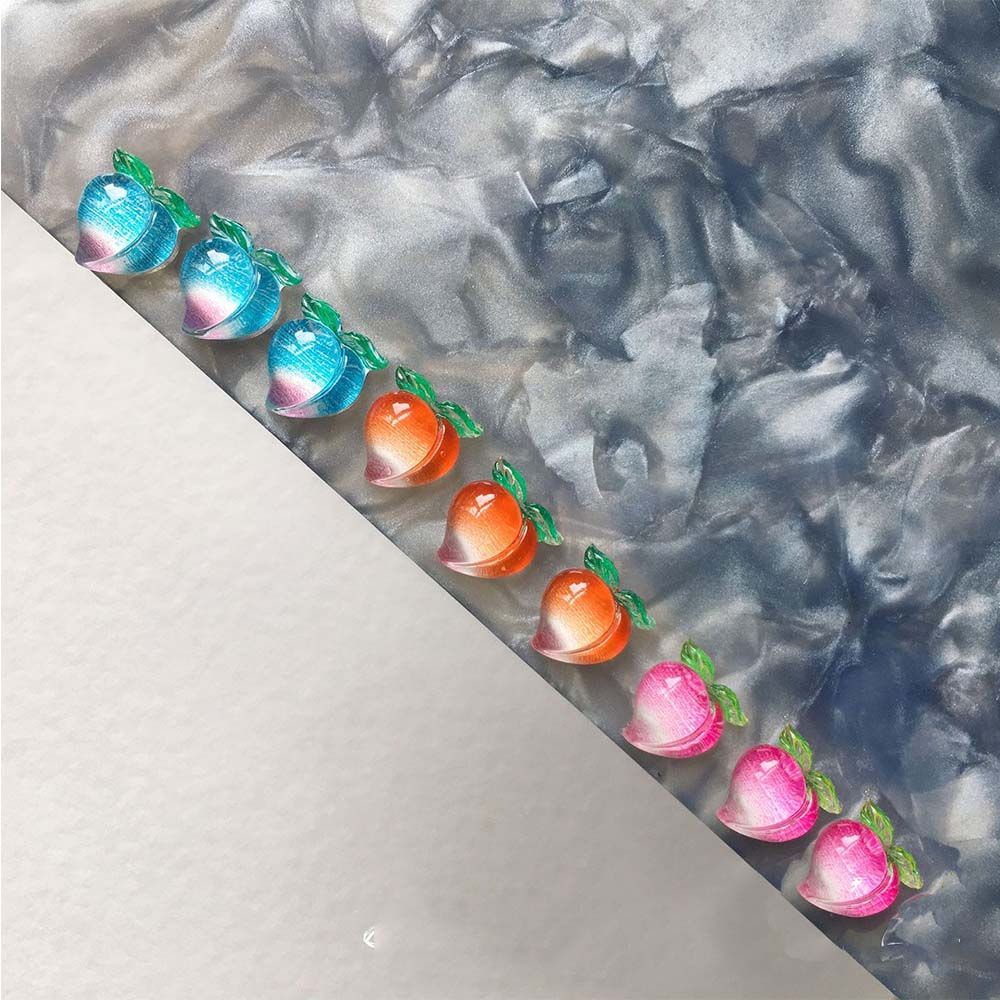 

Manicure Crystal Nail Art Jewelry Nail Peach Gem Peach Nail Ornaments Fruit Nail Decoration рожевий