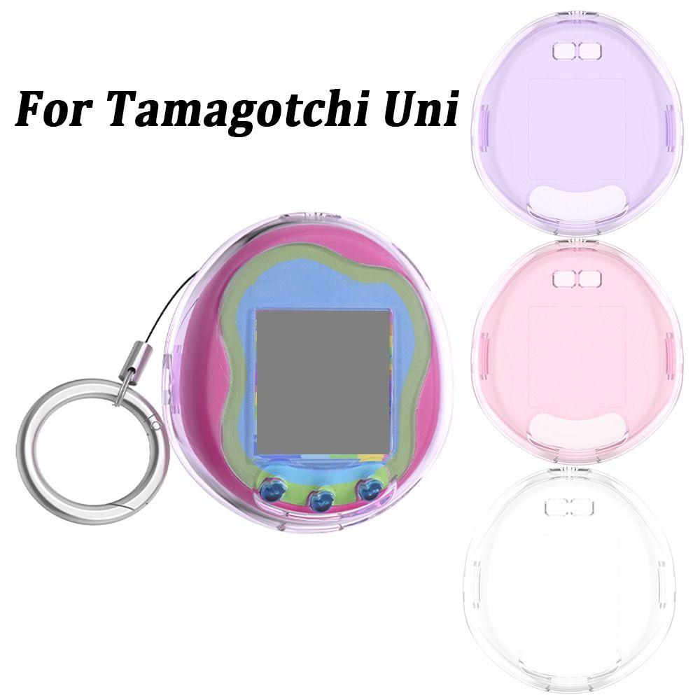 Transparent Protective Case Dustproof Crystal PC Hard Shell Full Coverage Anti-Scratch Clear Cover for Tamagotchi Uni