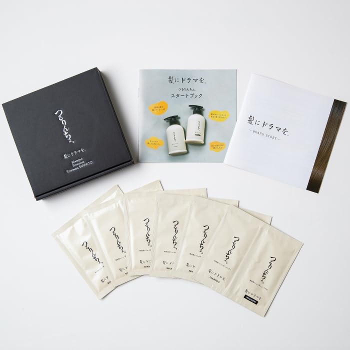 

Drama for your hair Tsururincho Trial shampoo for about 12 uses treatment for about 12 uses Hair straightening Dryness Frizz Curly hair Wavy hair чёрный