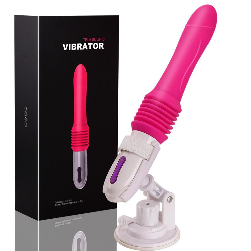 Automatic Vibrating Telescopic Female Masturbator with Massage Feature
