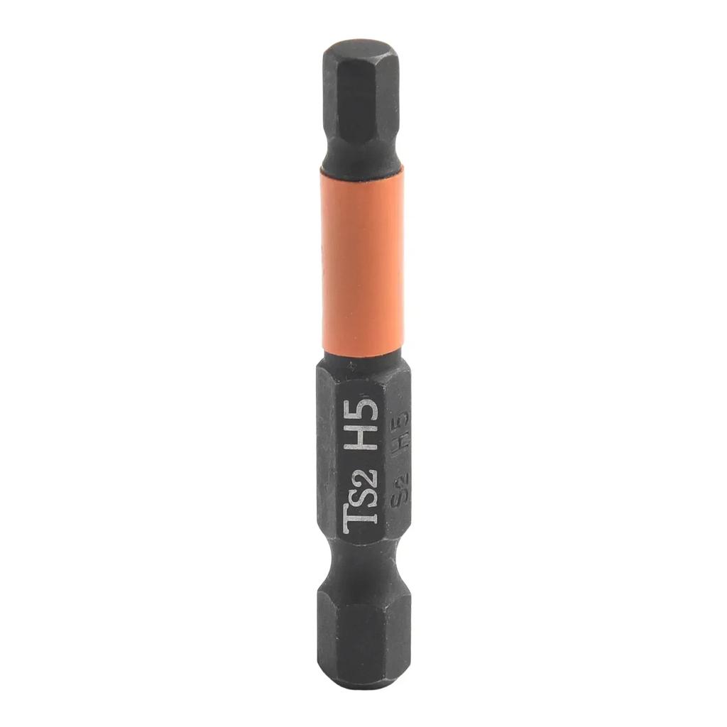 High Hardness Screwdriver Bits Electric Screwdriver Orange 50mm Length Alloy Steel H1.5-H10 Hex Screwdriver Bit