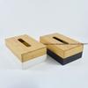 Japanese Style Desktop Bamboo Tissue Storage Box Simple Home Living Room Napkin Srorage Box
