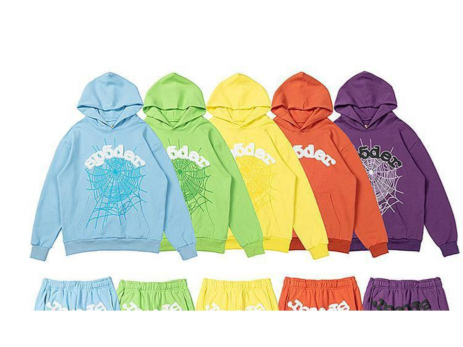 Sp5der Hoodie: Spinnennetz-Design, Unisex Trendiges Hip-Hop-Set Inspiriert von Young Thug