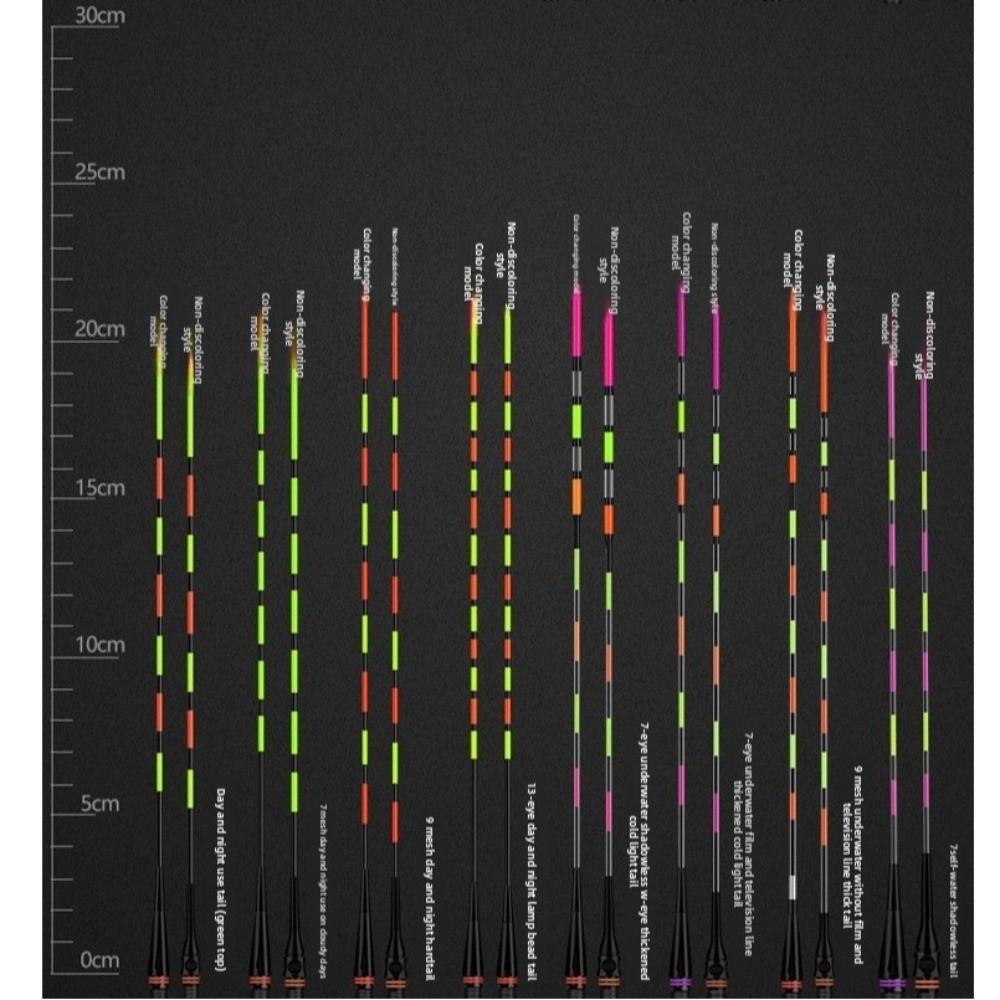 2pcs Super Bright Luminous Float Ultra Sensitive Electronic Floats  Night Fishing