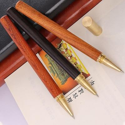 Quick-drying Gel Pen Wood Body Signature Pen High Quality Ballpoint Pen  Gift