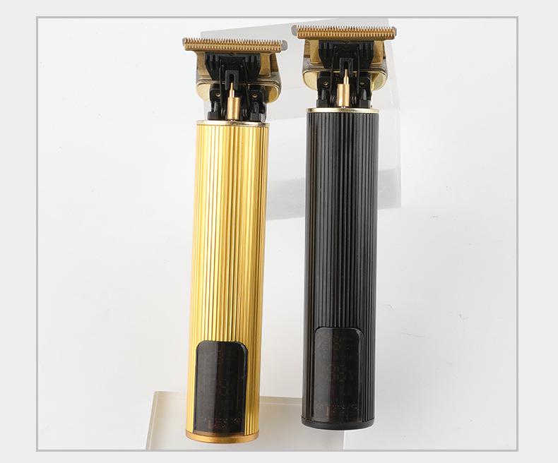 Rechargeable LED Hair Clippers: Digital Display Electric Trimmer for Haircut & Carving