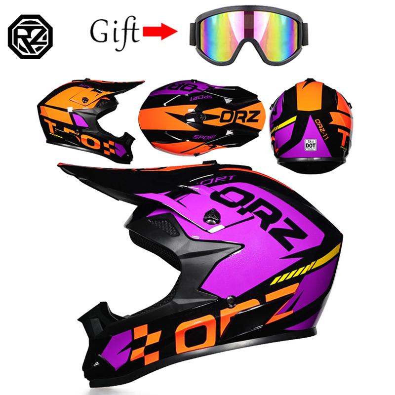 Professional Racing Motocross Helmet Off Road Helmet Motorcycle Off-Road Cartoon Childrenr ATV Motorcycle MTB Helmet