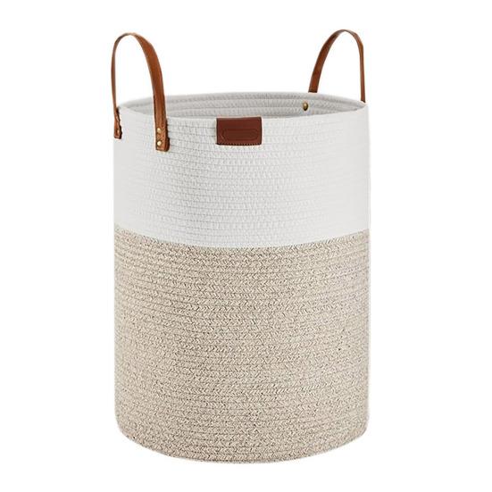 

Корзина для грязного белья с ручкой, большая вместимость, прочная, несущая, дышащая, складная корзина для белья, органайзер для одежды и одеял M