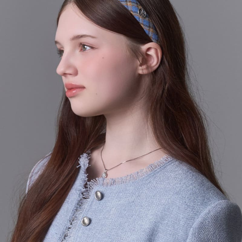 WHITE SANDS Purple Label Modern Retro Check Headband Terni (3 colors)