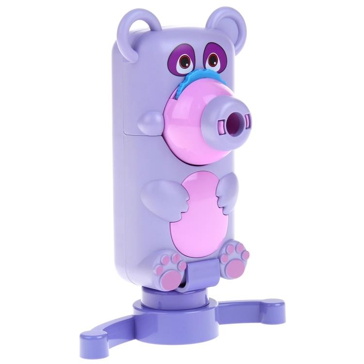 Teddy Bear Projector for Drawing Handy Projector 48 Slides Lanyard Stand - Purple
