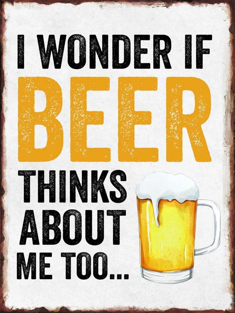 Vintage Beer Metal Tin Sign Poster for Bar Club Kitchen Wall Decoration Beverage Shop Pla x