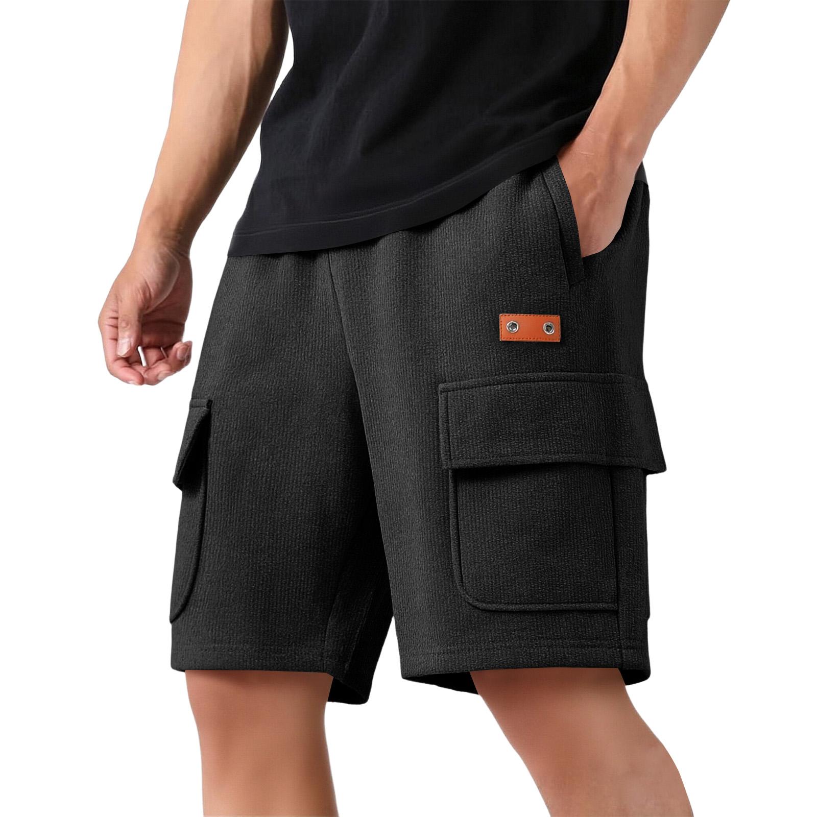 

Men s Summer Casual Drawstring Shorts XXL чорний