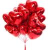 10pcs 18 Inch Rose Gold Red Foil Heart Balloons Marriage Helium Inflatable Balloon  Wedding Birthday Party Decor