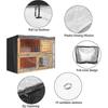 Dust Proof Rabbit Hutch Cover, Betterlife Easy Assemble Diy Pet Hutch Cover Moistureproof Double Layer Rabbit Envelope Roommates1 Pcsblack Christmas