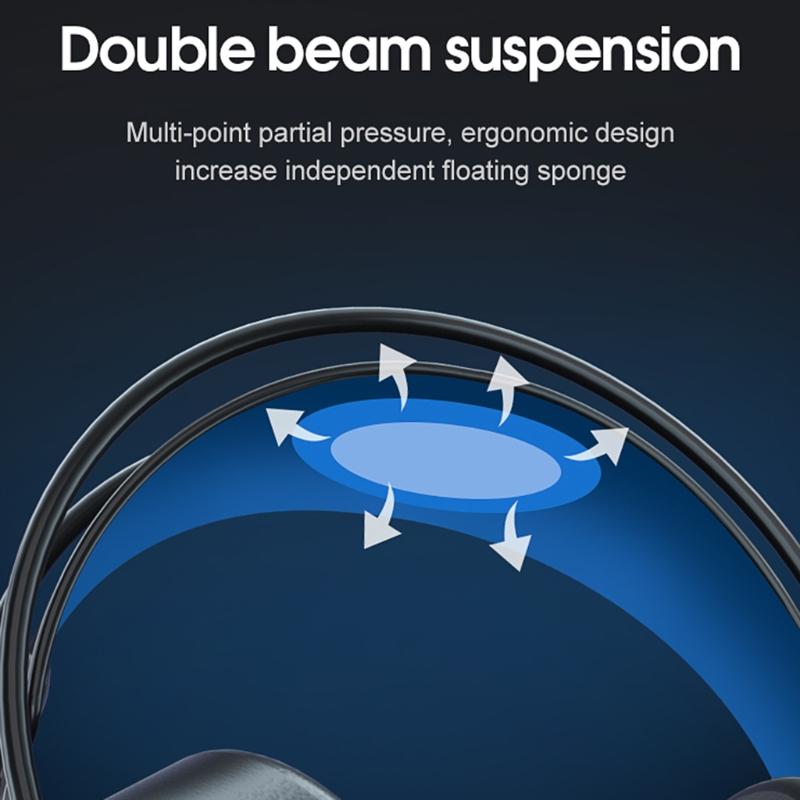 RGB Light Gaming Headset Surround Stereo Sound Earphone Soft Earmuffs Powerful Ergonomic Design Comfortable to Wear