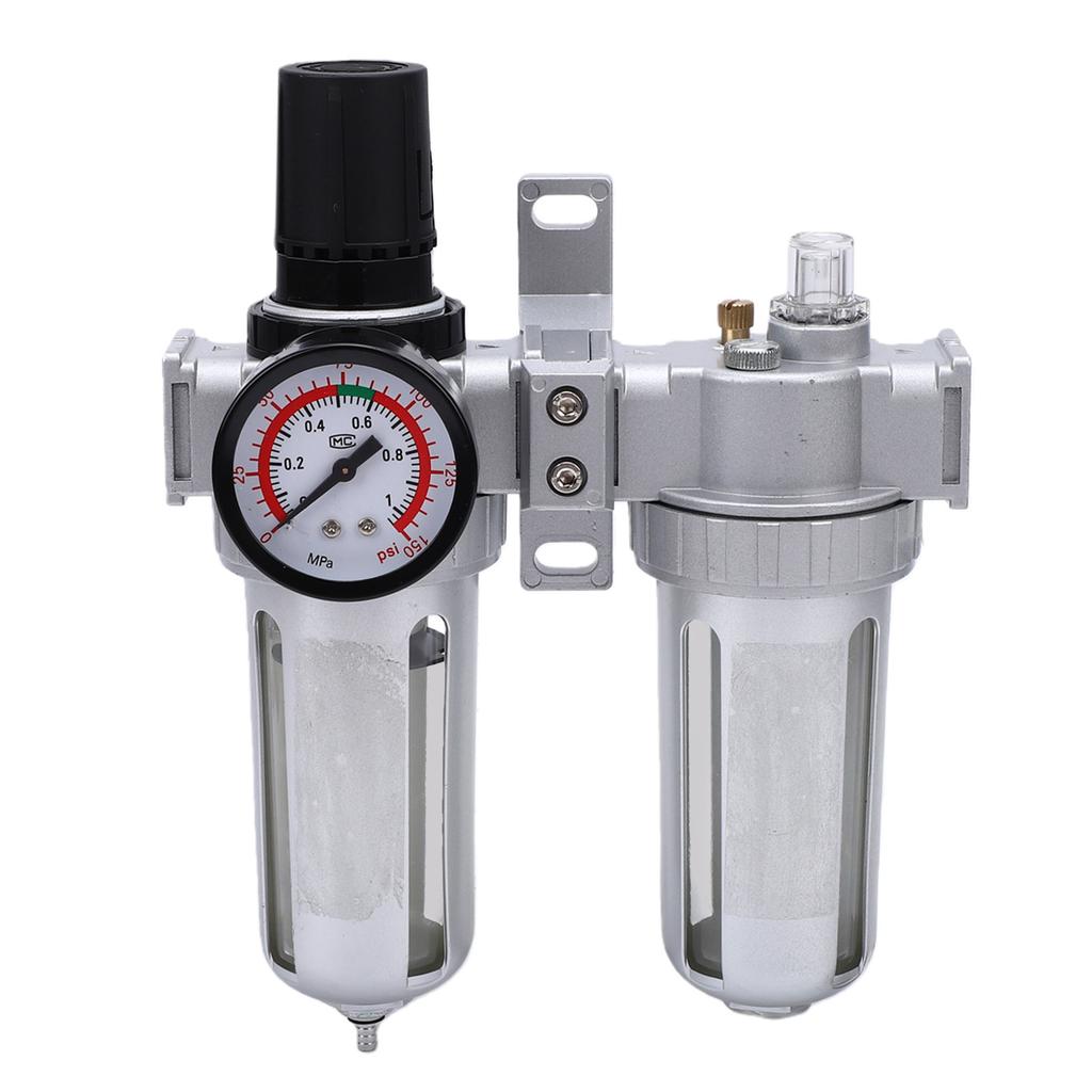 Filtro Regolatore Lubrificatore Aria Compressa Combinato 3/8 di Pollice SFC300 Separatore Trappola Acqua Olio per Compressore d'Aria