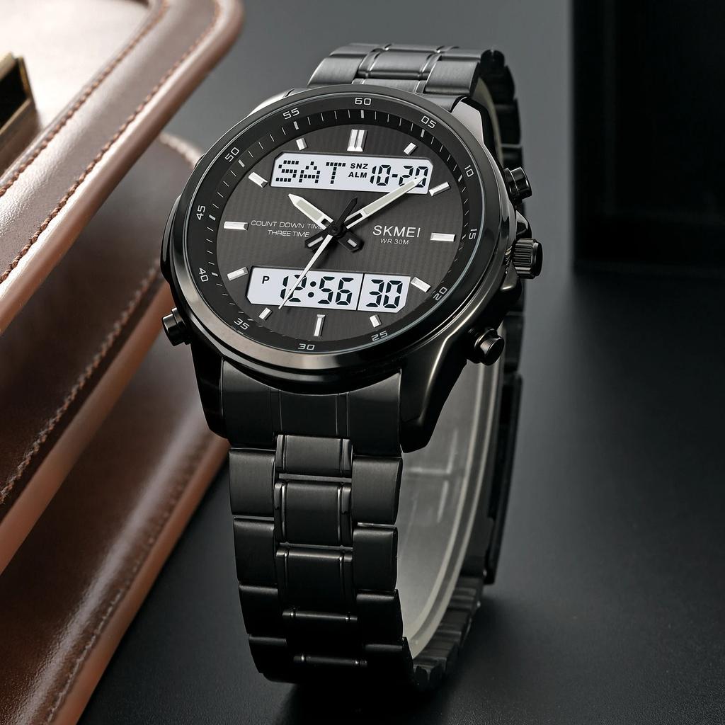 SKMEI 2049 Mens Sport Watch Light Waterproof Electronics Clock Countdown Timer Digital Men Wristwatches Relogio Masculino 1850