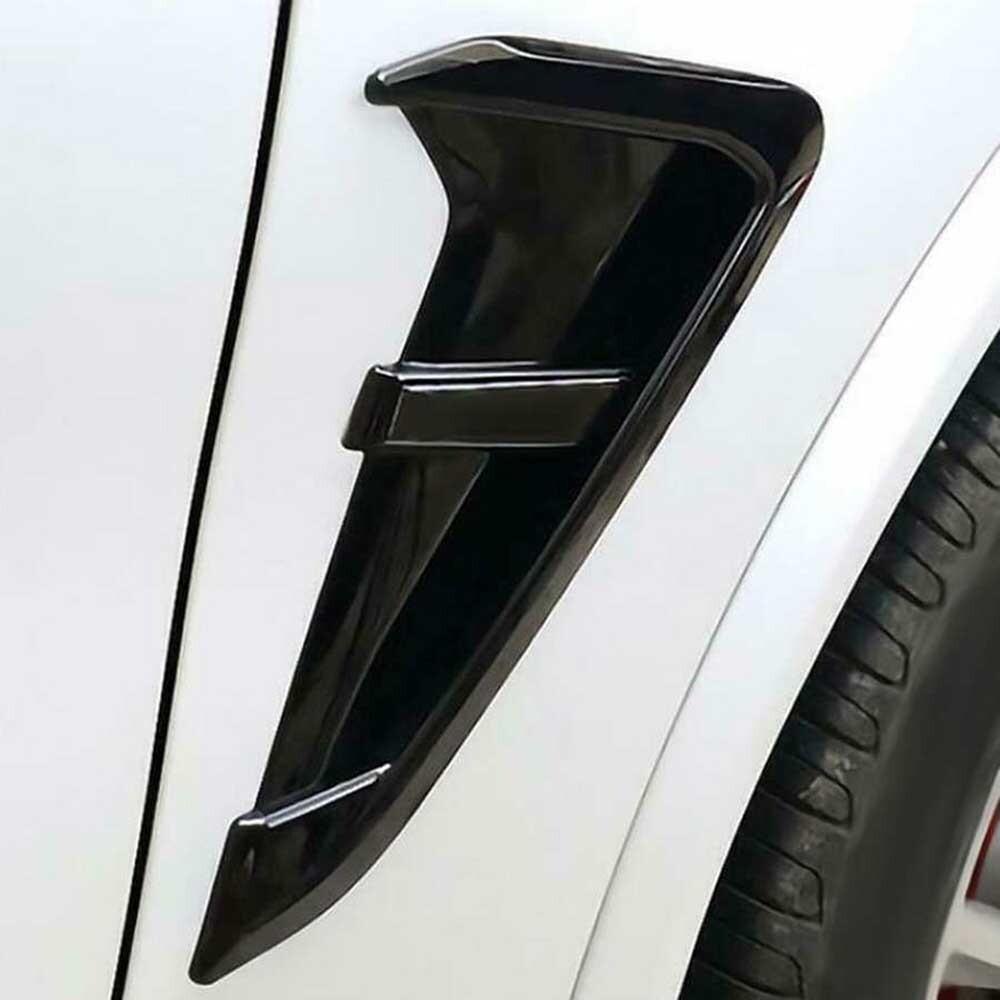Coppia Copertura Uscita Aria Sfiato Laterale Parafango Nera in ABS per BMW X3 G01 X4 G02 2018-2022