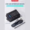 Accurate 8-120V Battery Tester Coulomb Meter Lithium Battery Counter with Splitter Sampler Low Power Consumption
