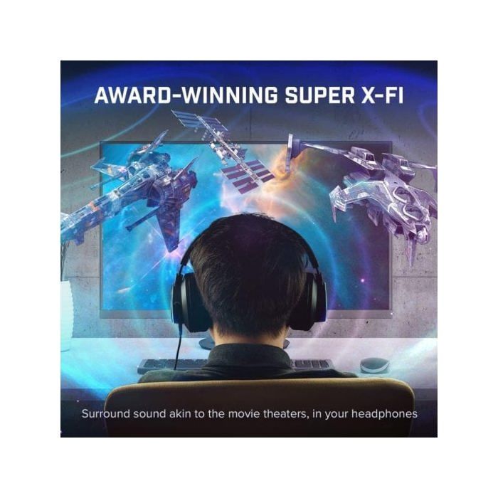 Externí DAC - Creative - Sound Blaster X1 - Hi-res 24 bitů/96 kHz - Sluchátkový zesilovač - USB