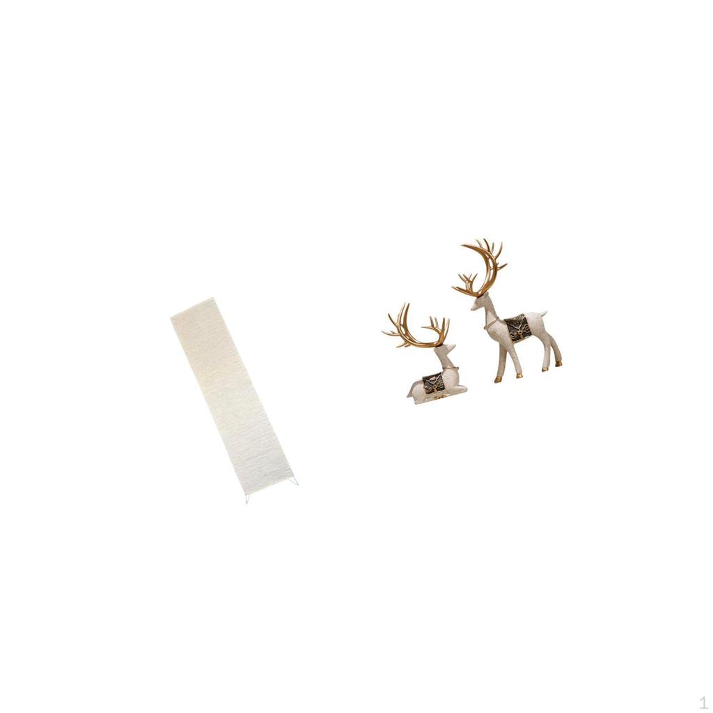 Living Room Standing Lamp Shade with Reindeer Statue Ornaments Unique Deer Figurines Light Cover for