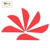 36pcs Archery Arrow Fletches Rubber Fletching Feathers DIY Accessory for Compound Bow (red)