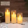 Rechargeable LED Acrylic Simulated Candle with Swinging Flame - Romantic Home Ambiance