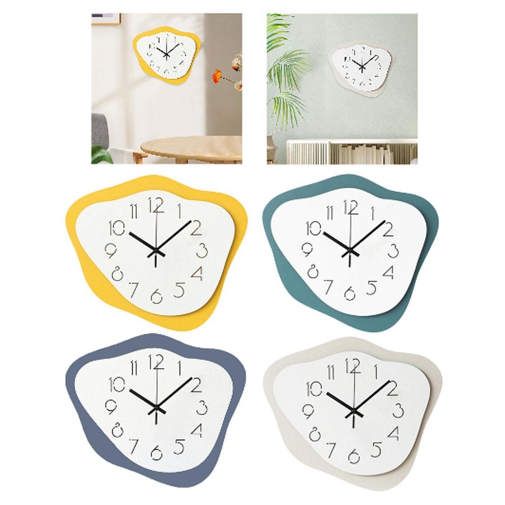 Hanging Clock Silent Family Friends Wall Art Decor Office Acrylic Wall Clock