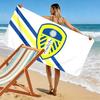 Leeds United Druck Strandtuch, Großes Weiches Schnelltrocknendes Handtuch für Strand Camping Schwimmen