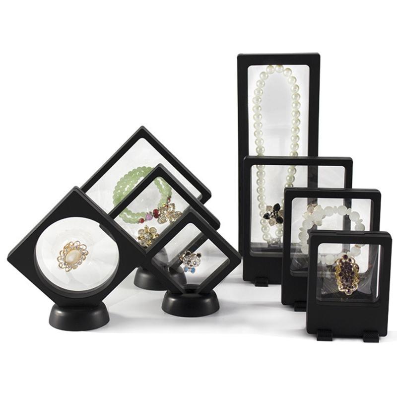 Challenge Coin Display Stand 3D Floating Transparent Phone for Case Jewelry Specimen Military Medal Stand Frame