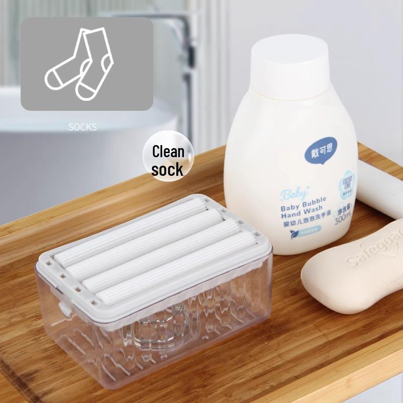 High-Elastic Mesh Soap Foaming Box and Household Drain Rack
