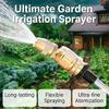 Ergonomic Brass Sprayed Nozzle With Adjustable Flows For Comfortable Gardening And Farming Horticulture Applications