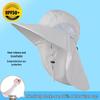 Versatile Summer Sun Hat with Large Brim and Shawl for Fishing, Mountaineering, and Sun Protection