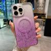 For Magsafe Magnetic Soft Silicone Case For Iphone 17E 17 E Silver Glitter Bling TPU Transparent Shockroof Phone Cover Bumper