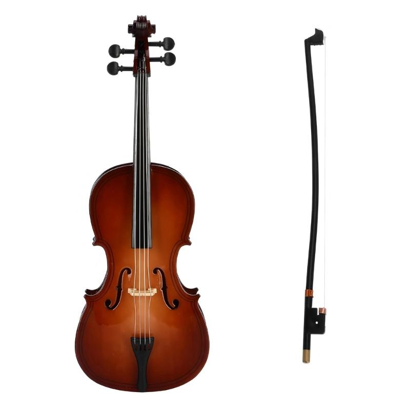 

Small Classical Cello Replicas Wood Art Ornament Cello Model Wood Texture Suitable for Displaying on Shelves Desks 18cm