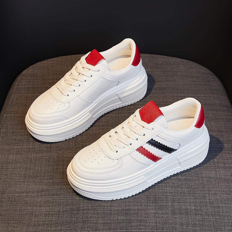 

Маленькие белые туфли на внутренней высоте, женские весенние новые туфли на платформе, осенняя универсальная спортивная обувь в Корейском стиле 39