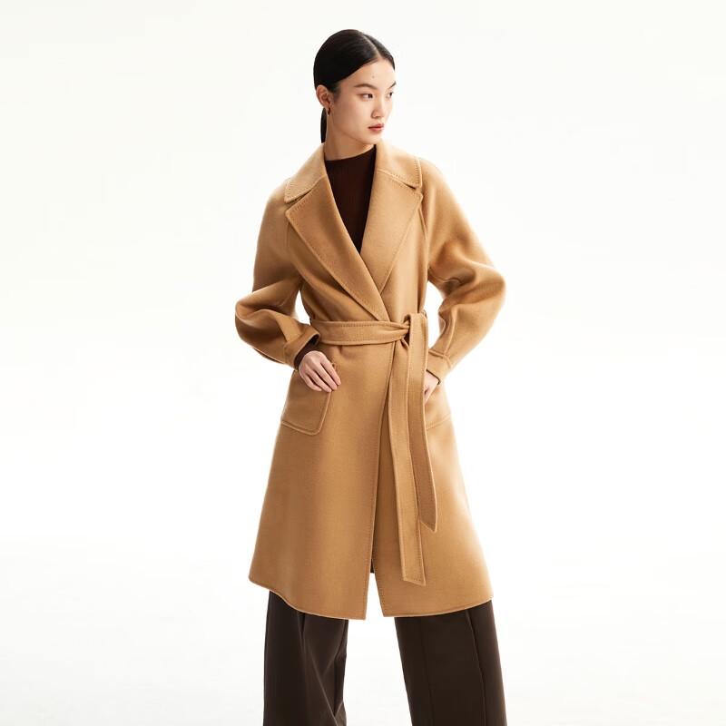 VEROMODA Women's Wool Blend Mid-Length Coat