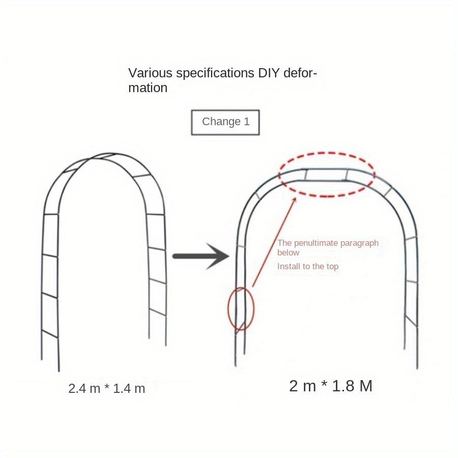 1pc Gardening Wedding Wedding Wedding Arch Background Bracket Wrought Iron Balloon Arch Flower Rack Climbing Vine Rack Grape Rack