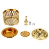 Arabic Incense Holder Zinc Alloy Vintage Aromatherapy Incense Holder Scented Candle Stick Holder for Home Tabletop