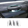 For BMW 7 Series M7 16-22 Chrome Outside Side Door Bowl Cup Cover Trim 4PCS