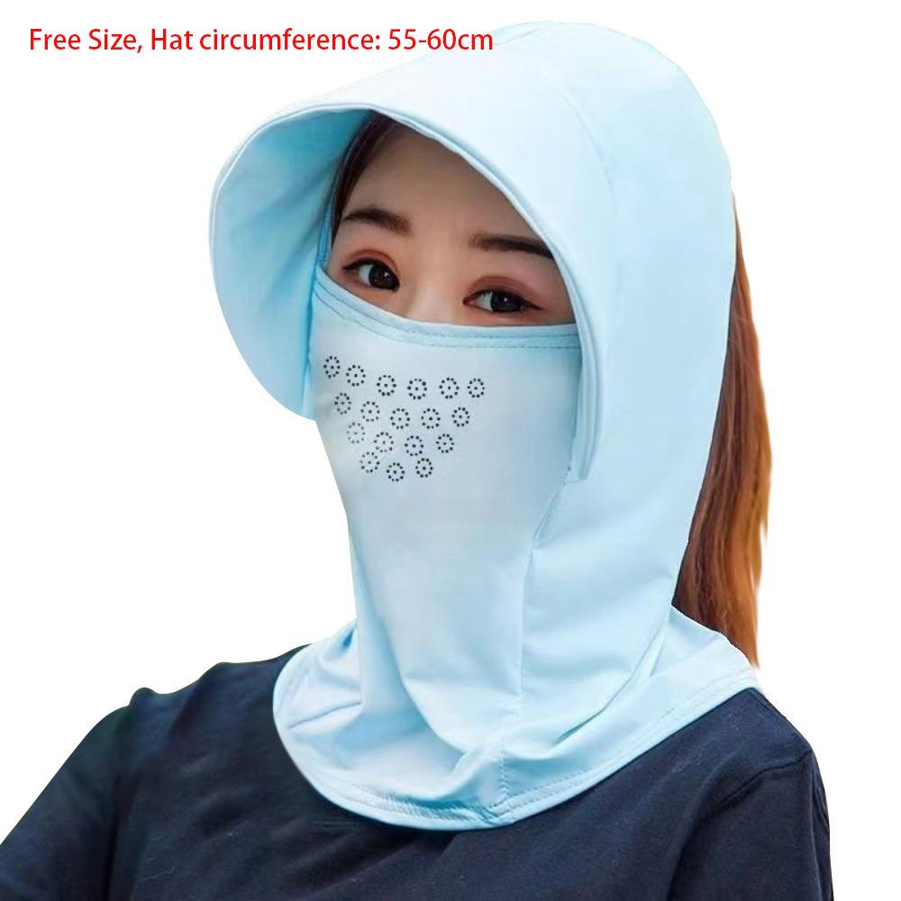 Ice Silk Visor Cap Breathable Sunscreen Hat New Pullover Cap  Cycling