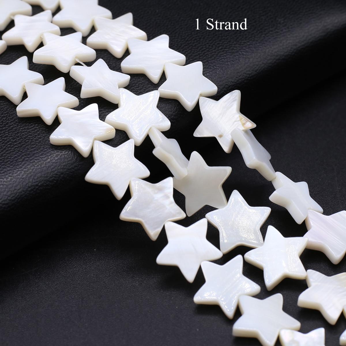 

1 нить, бусины-пентаграммы из натуральных пресноводных ракушек, изысканные уникальные бусины, свободные бусины-разделители ручной работы для изготовления ювелирных изделий своими руками, аксессуары для творчества 1Strand/15mm белый